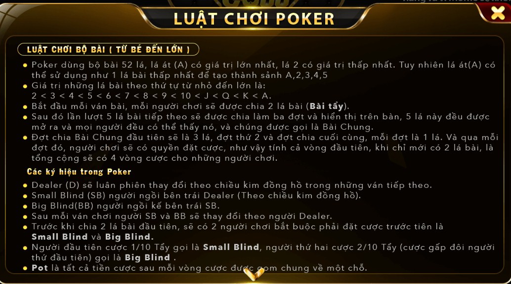 Luật chơi đơn giản tại cổng game go88